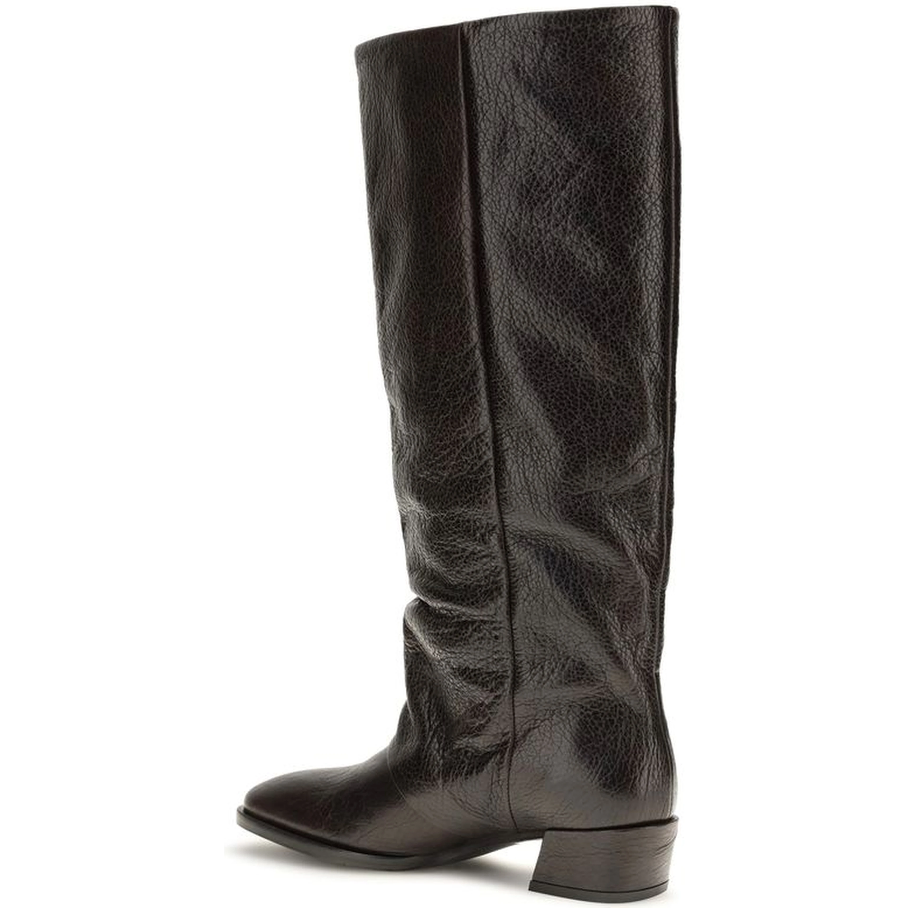 Brown Calf Leather Bos Taurus Flat Boots