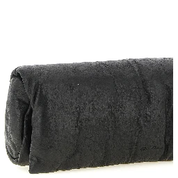 Black Lamb Leather Clutch Bag
