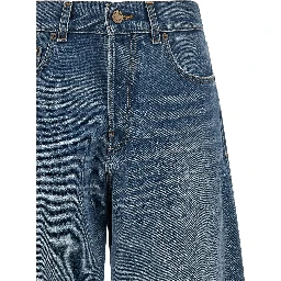 جينز قطني أزرق