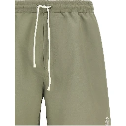 Bicolor Polyester Swim Shorts