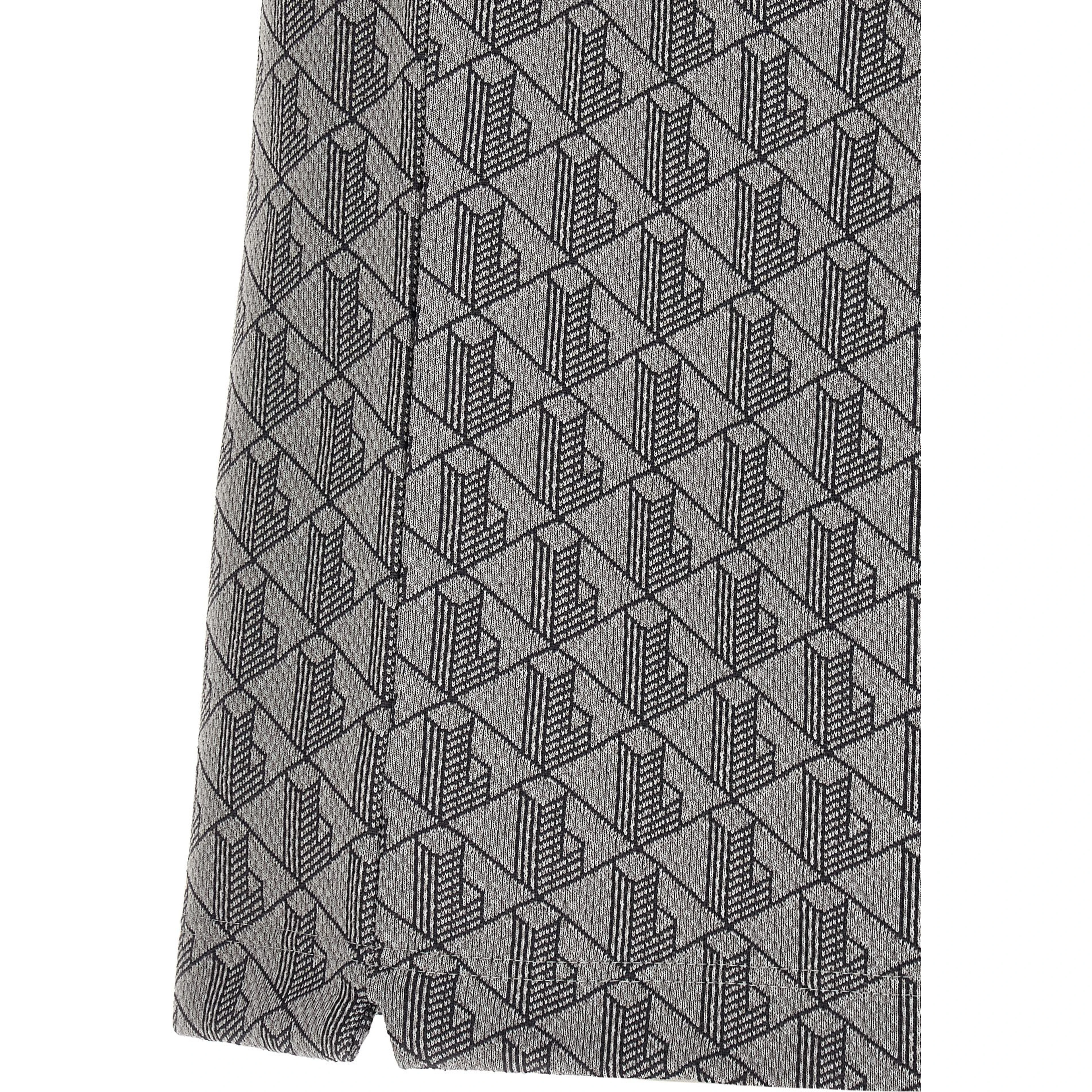 Gray Polyester Polo Shirt