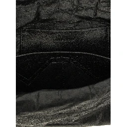 Black Lamb Leather Clutch Bag