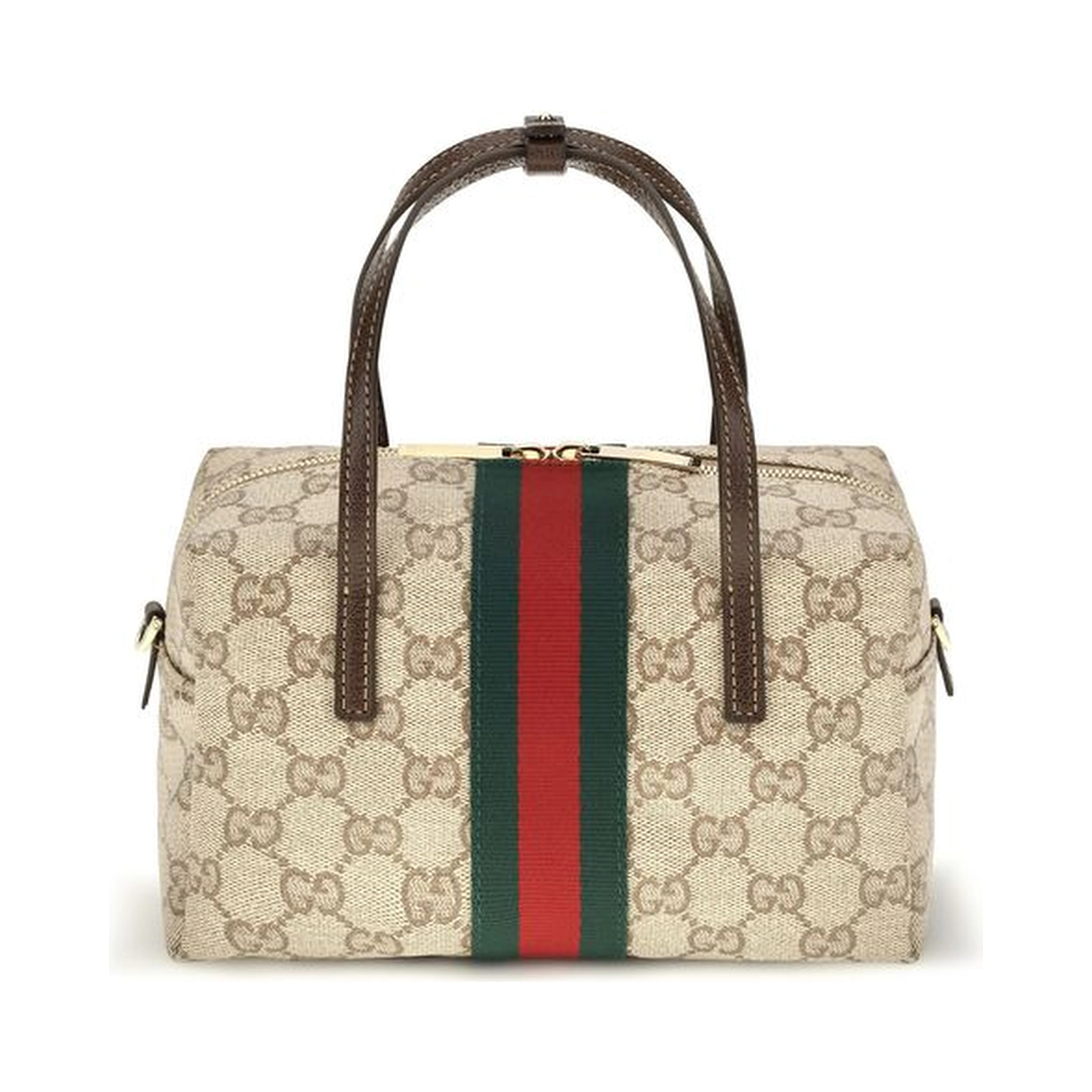 Beige Fabric Handbag