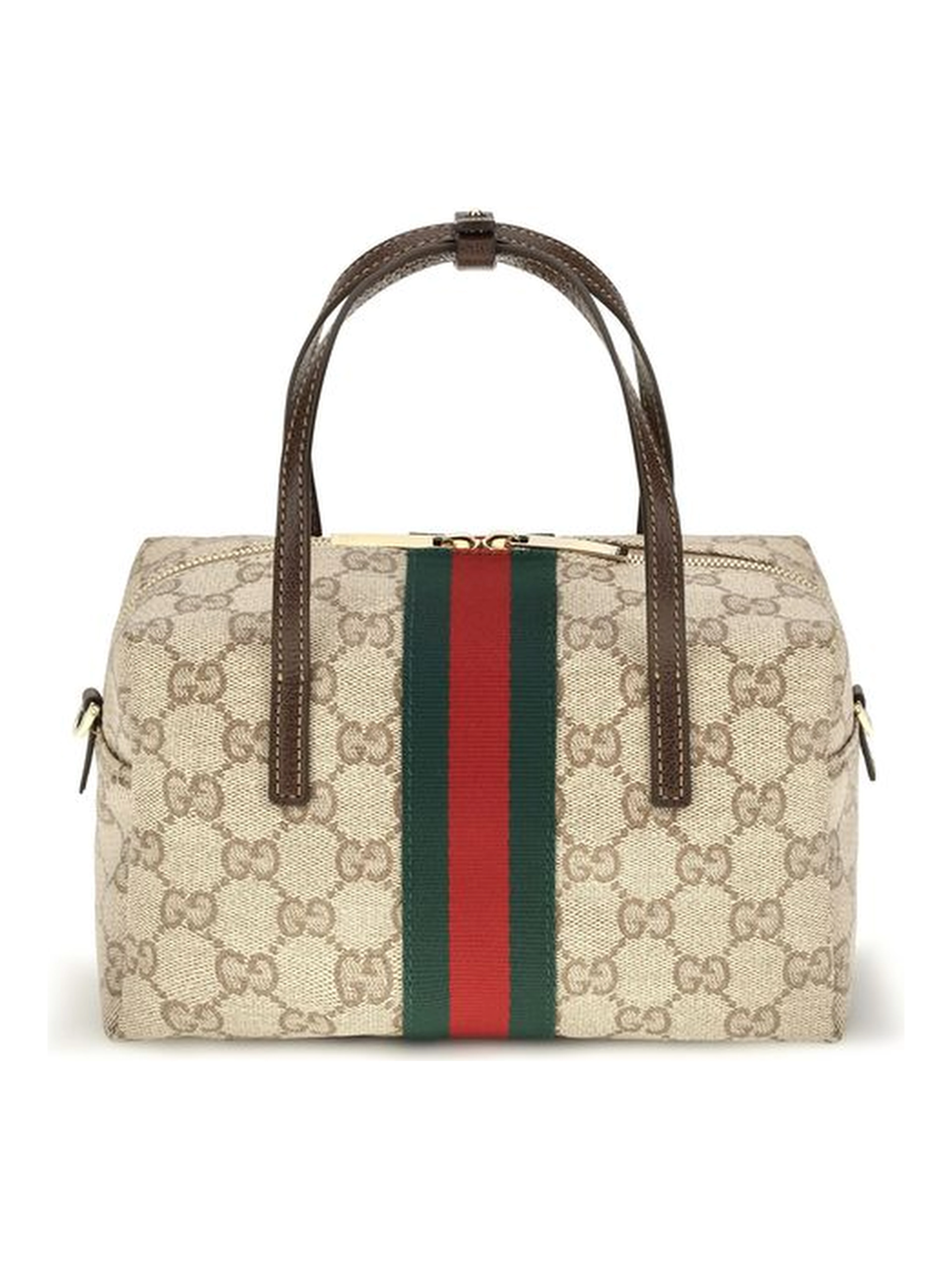 Beige Fabric Handbag
