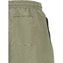 Bicolor Polyester Swim Shorts