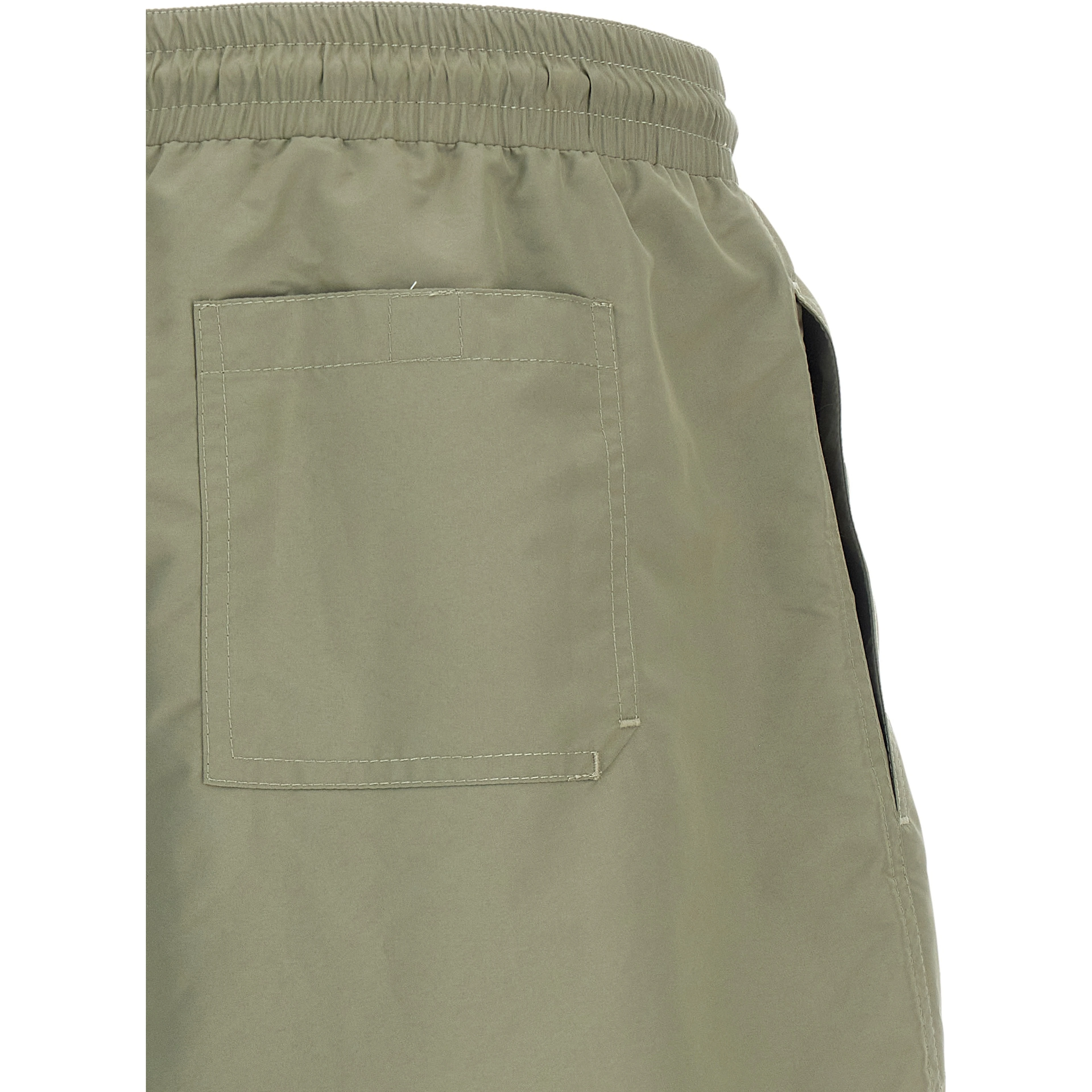 Bicolor Polyester Swim Shorts