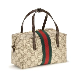 Beige Fabric Handbag