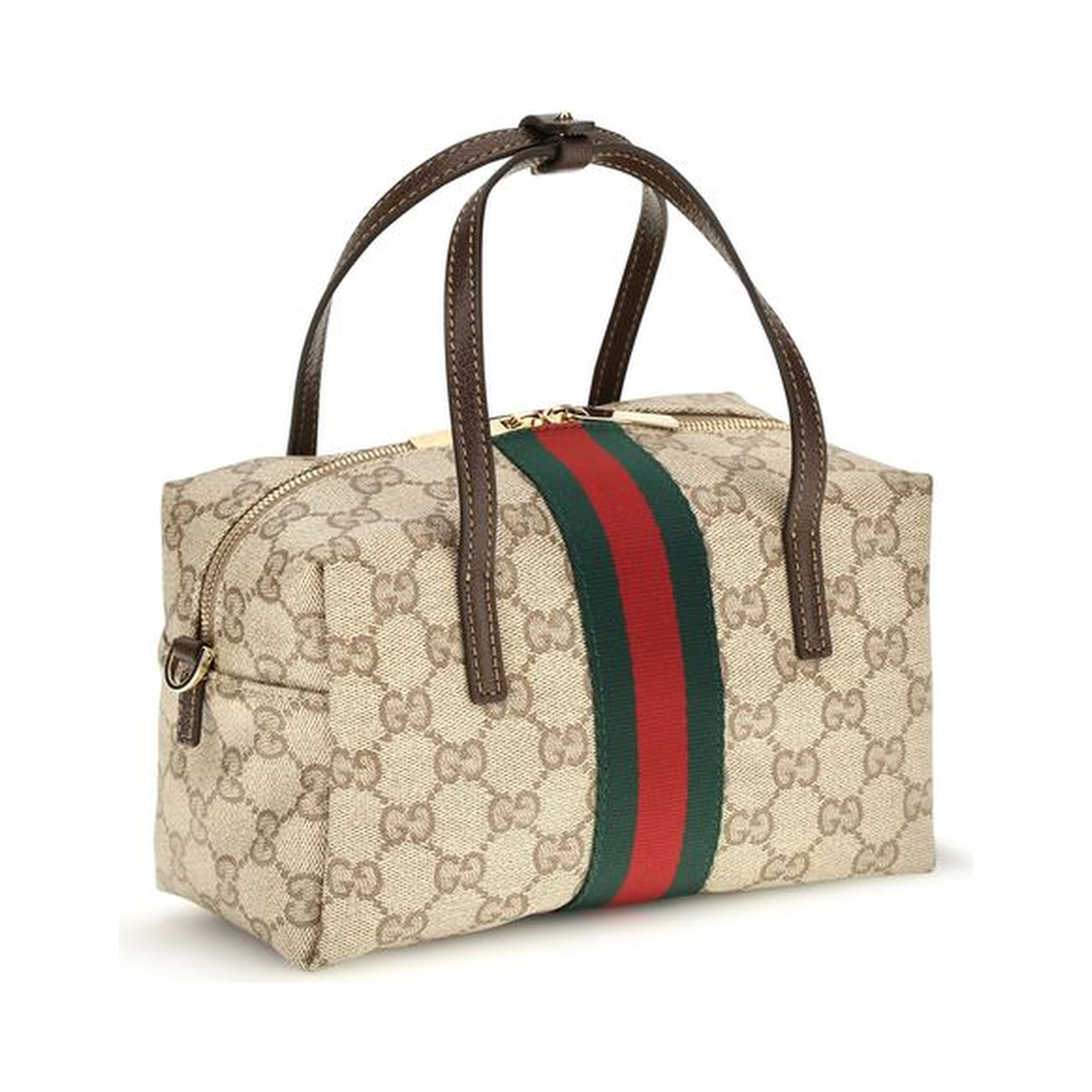 Beige Fabric Handbag