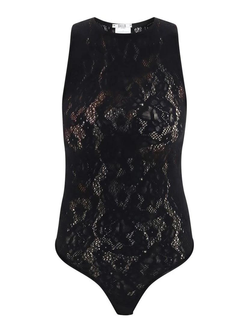 Black Polyamide Bodysuit