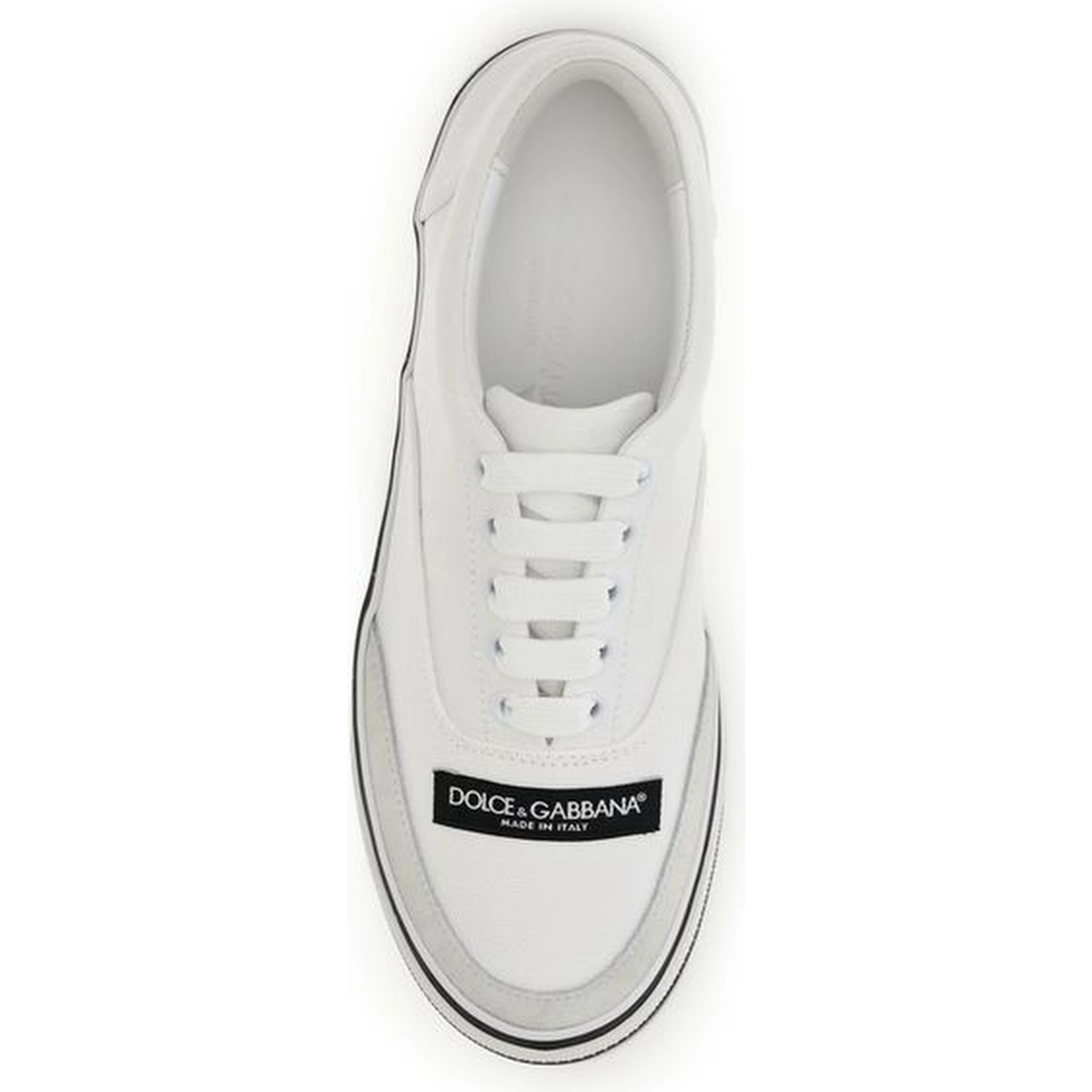 White Cotton Low Top Sneakers