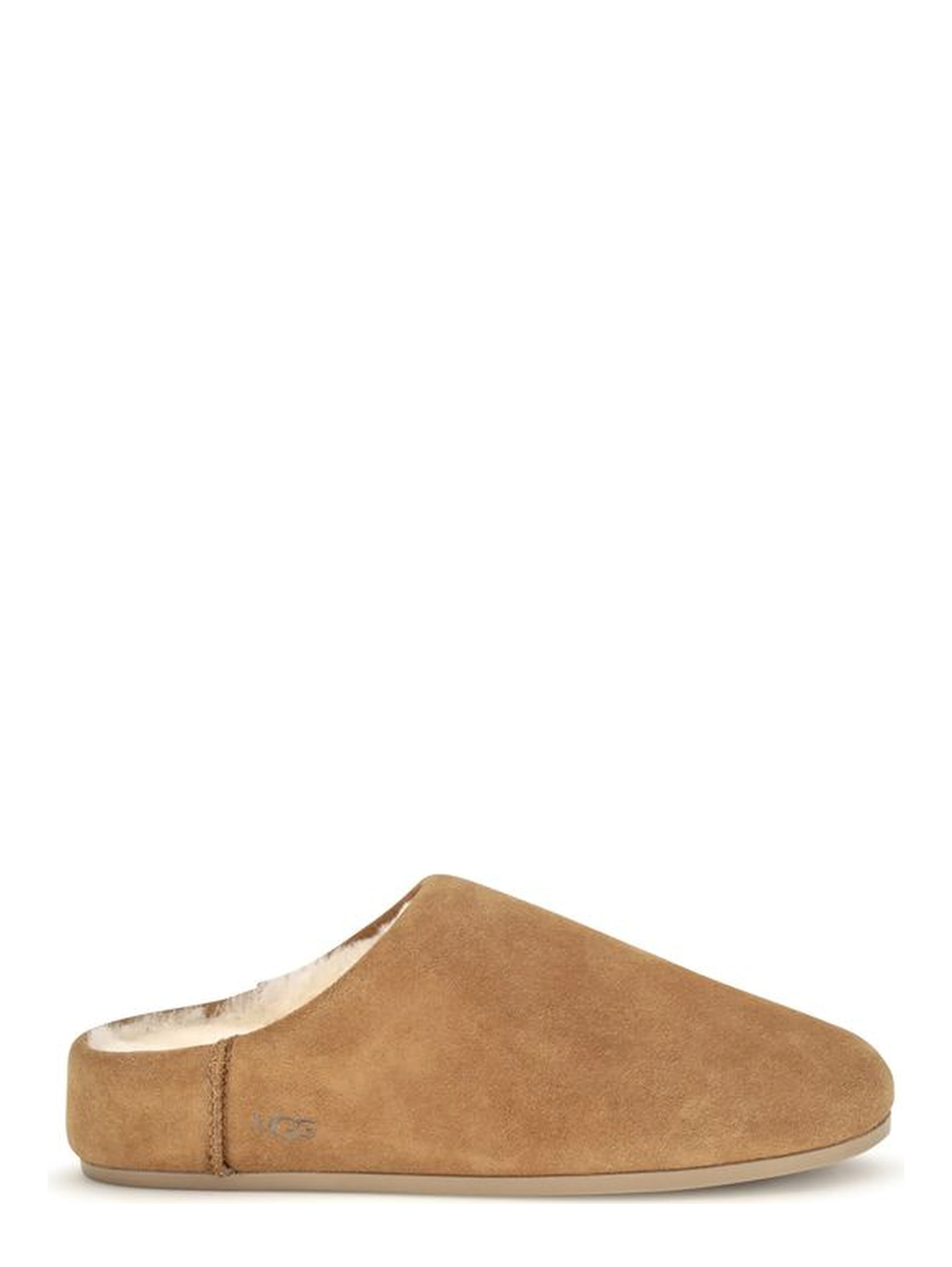 Beige Leather Mules