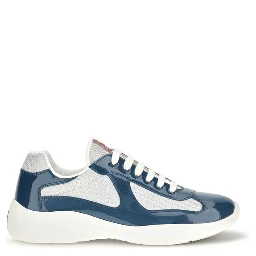 Blue Calf Leather Bos Taurus Athletic Sneakers