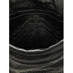 Black Lamb Leather Clutch Bag