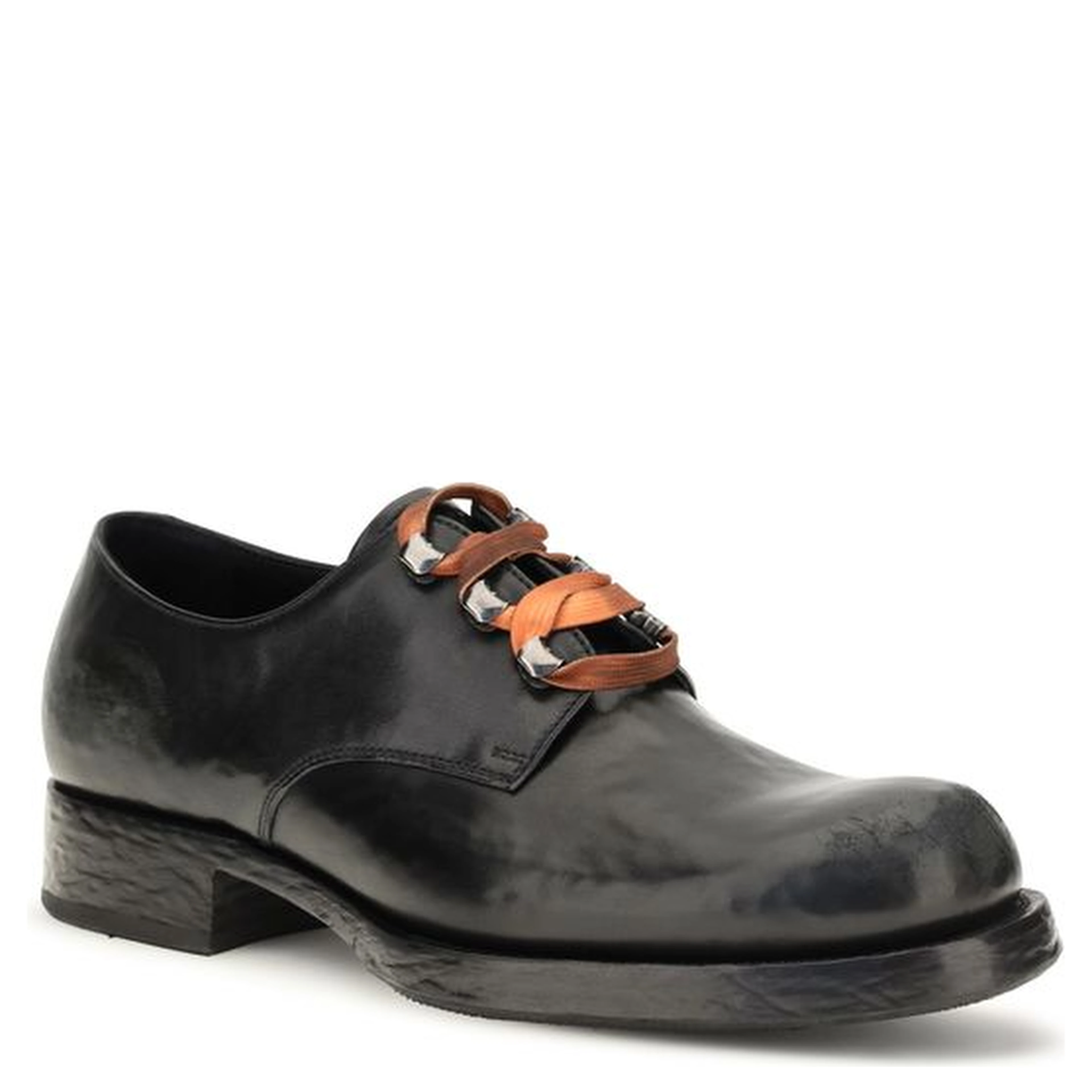 Black Calf Leather Bos Taurus Oxfords And Derbies