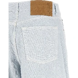 White Cotton Relaxed Fit Jeans