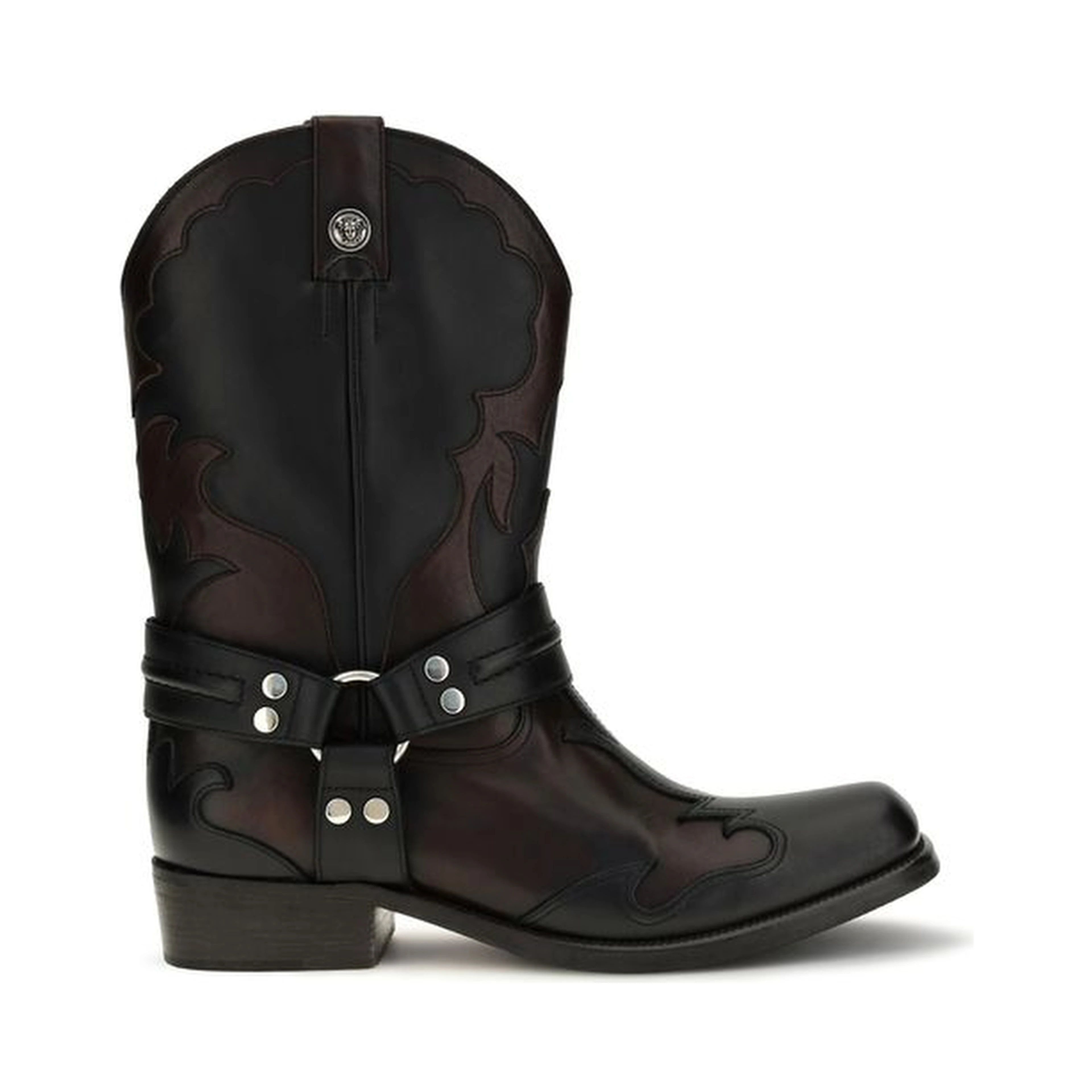 Black Calf Leather Bos Taurus Boots