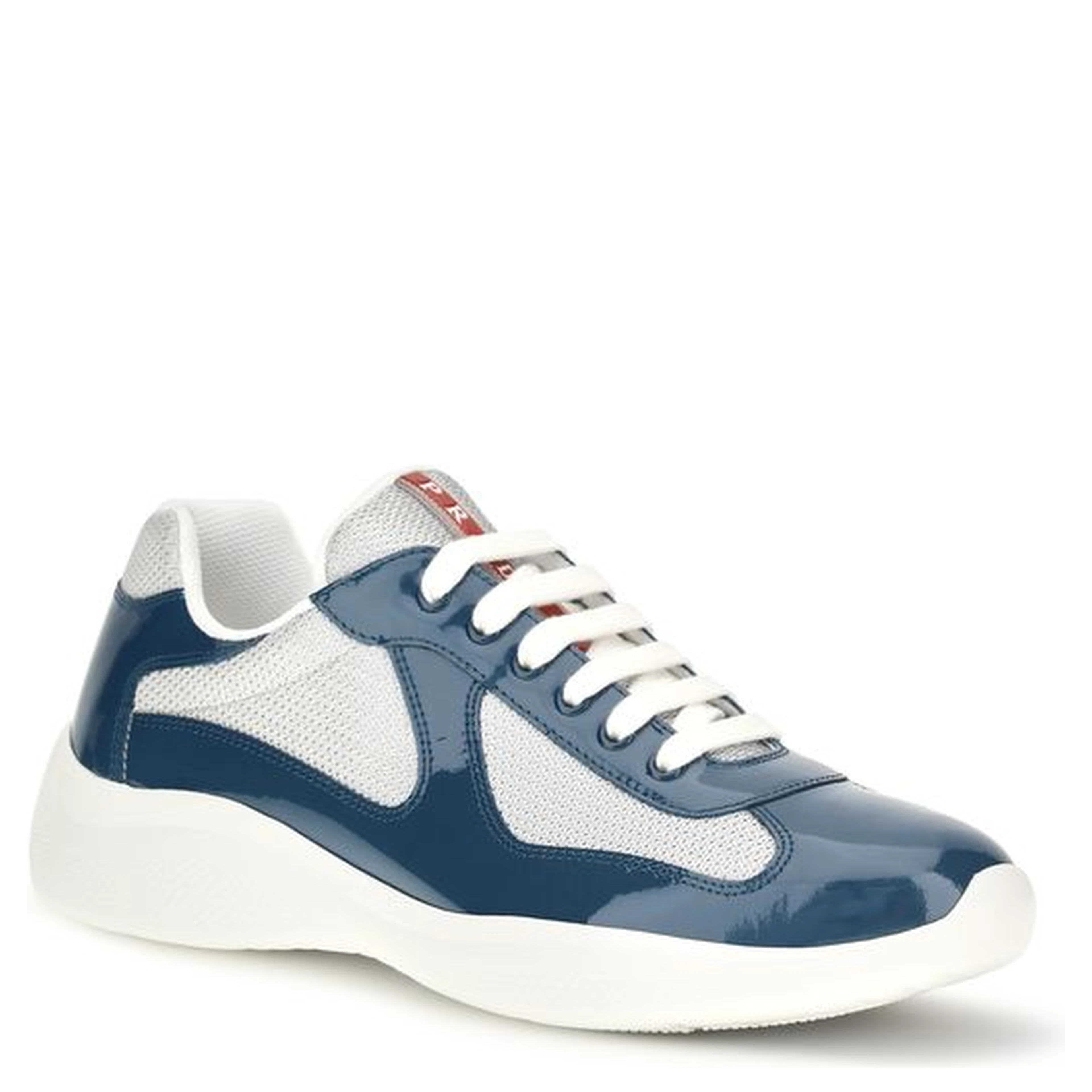 Blue Calf Leather Bos Taurus Athletic Sneakers