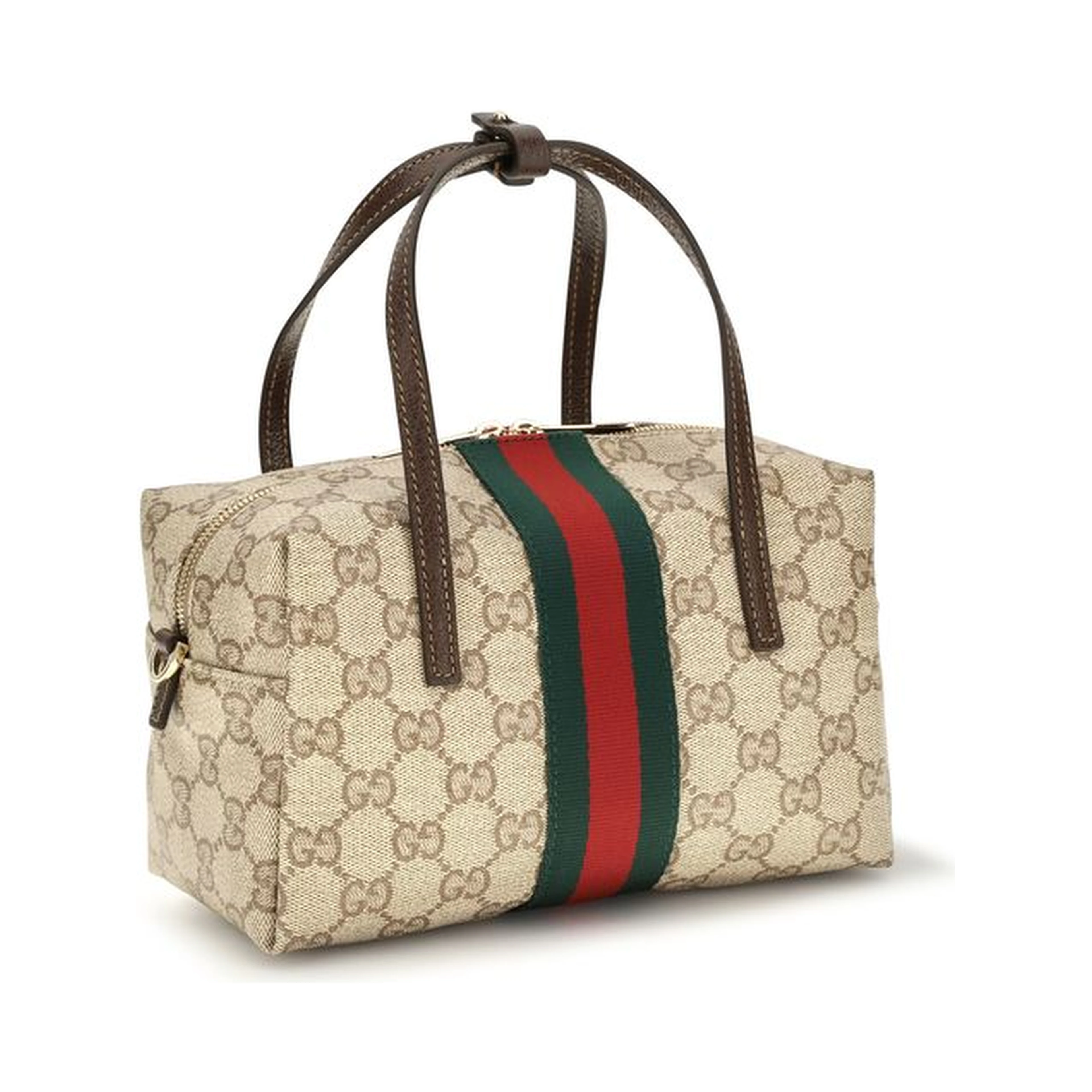 Beige Fabric Handbag