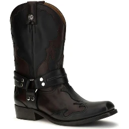 Black Calf Leather Bos Taurus Boots