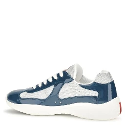 Blue Calf Leather Bos Taurus Athletic Sneakers