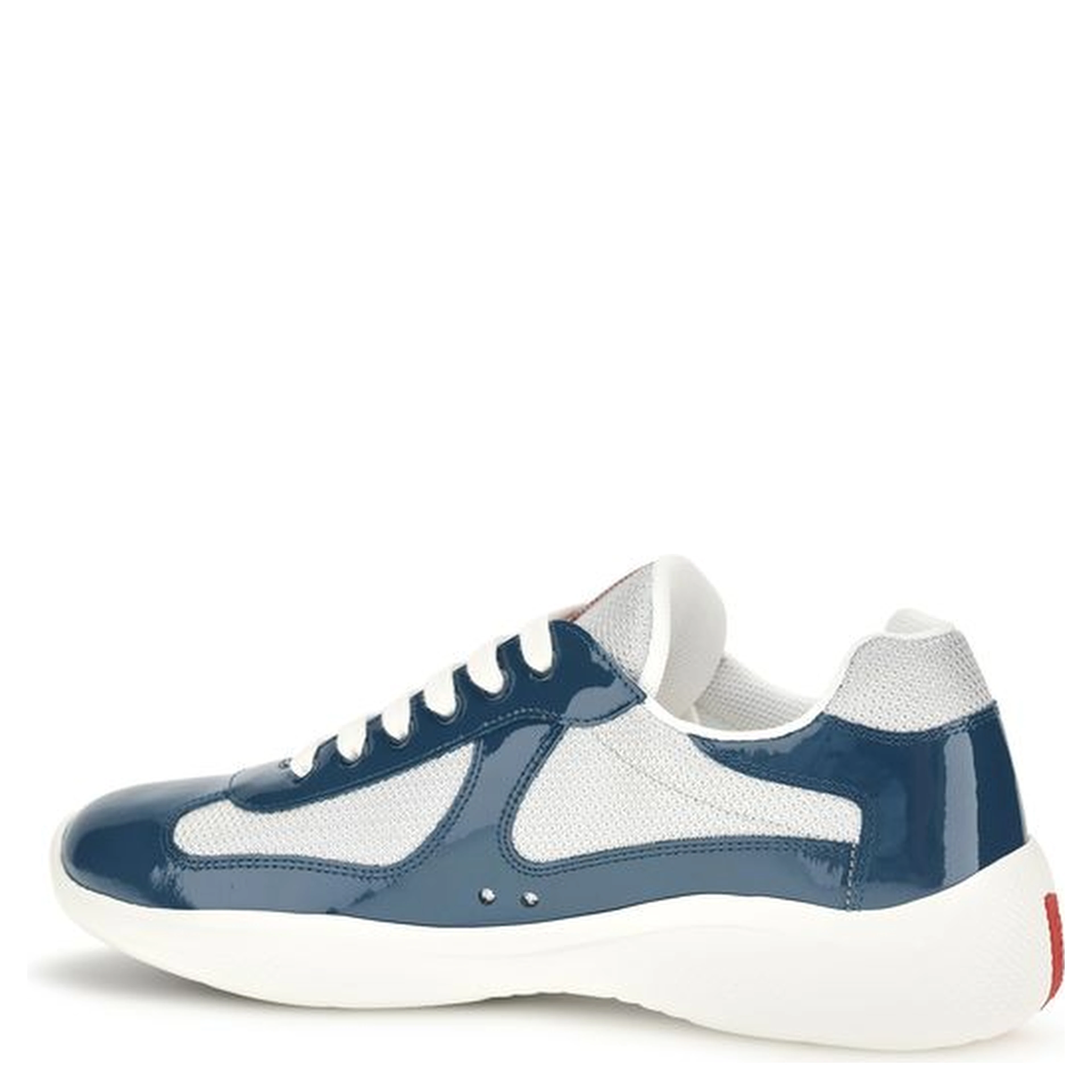 Blue Calf Leather Bos Taurus Athletic Sneakers