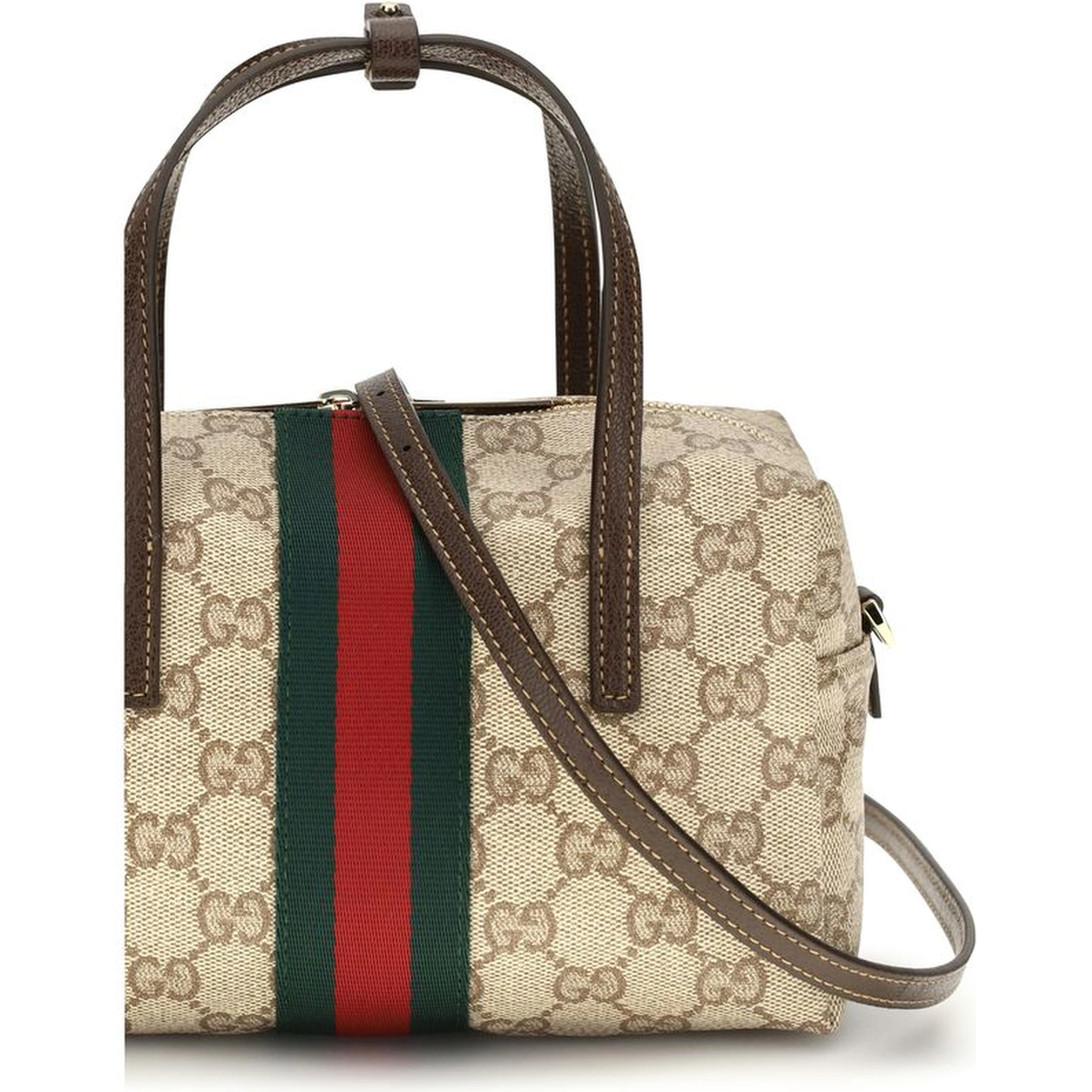 Beige Fabric Handbag