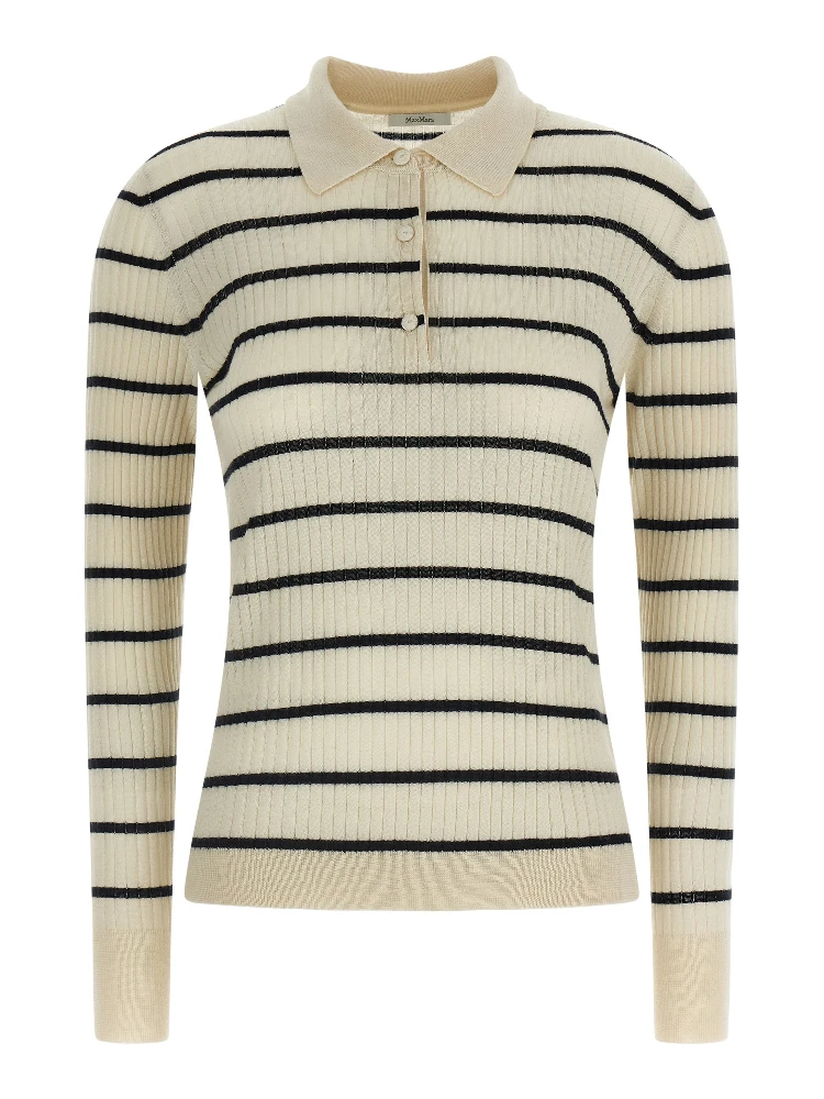 Blue Cashmere Polo Shirt