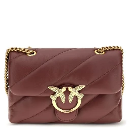Bordeaux Calf Leather Bos Taurus Shoulder Bag
