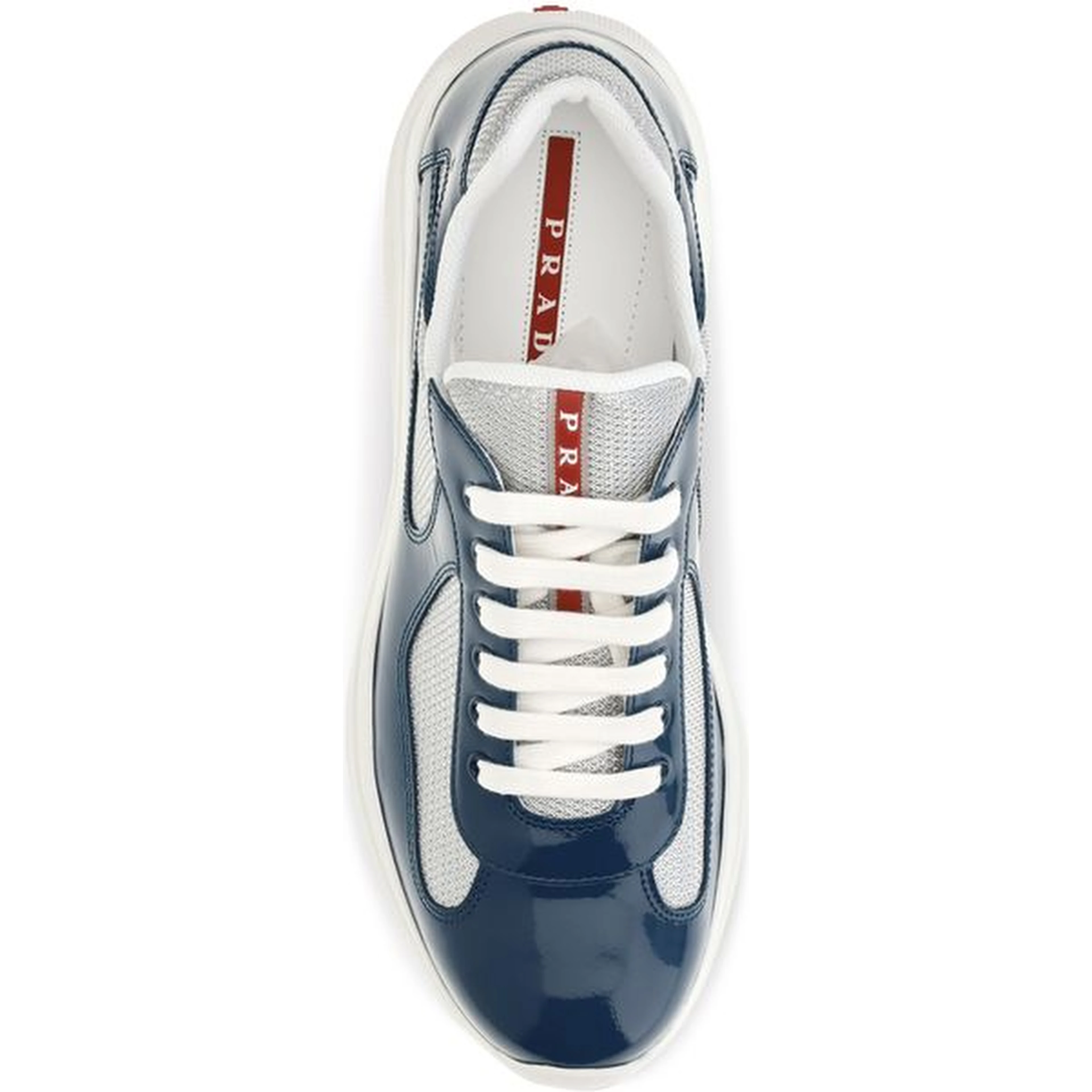 Blue Calf Leather Bos Taurus Athletic Sneakers