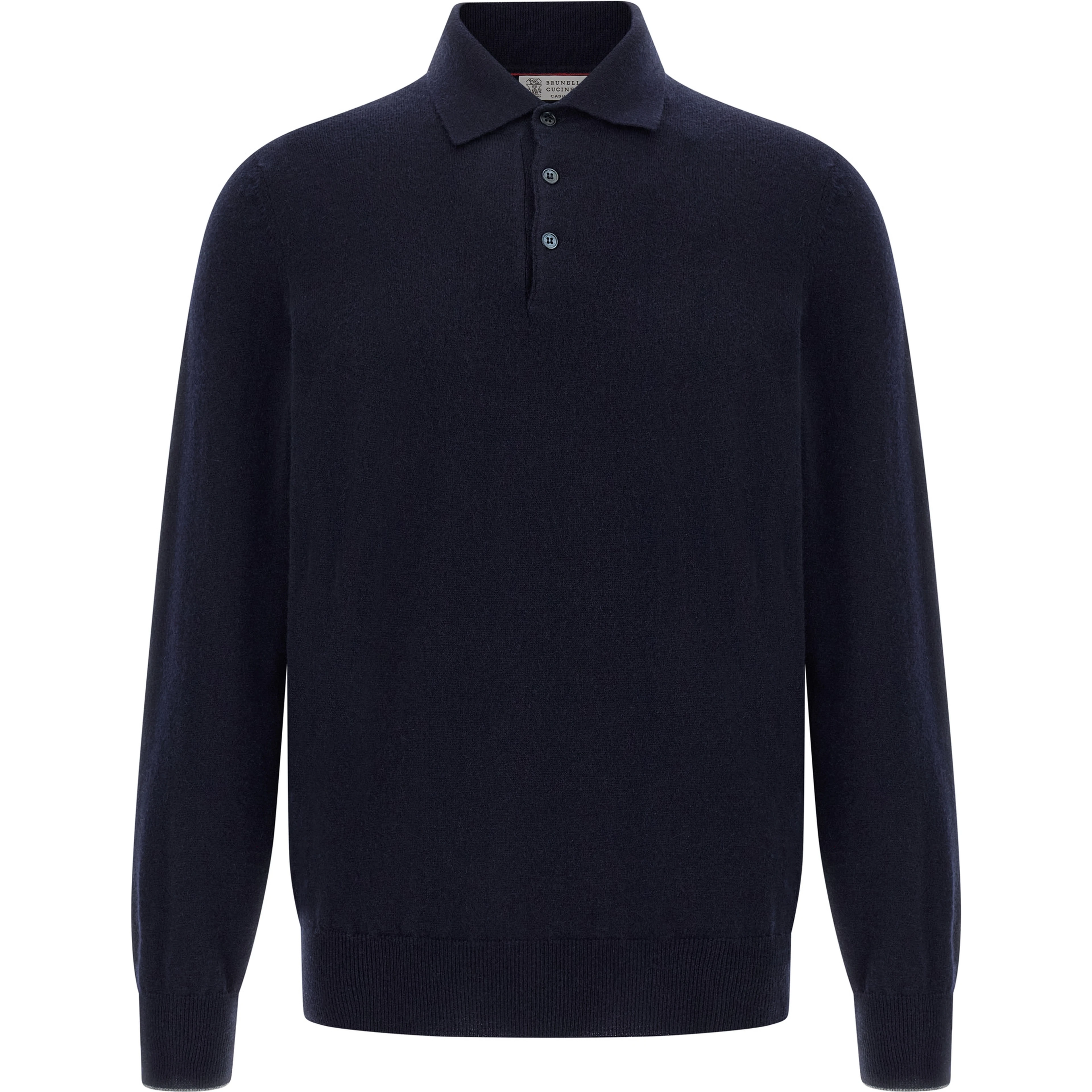 Blue Cashmere Polo Shirt