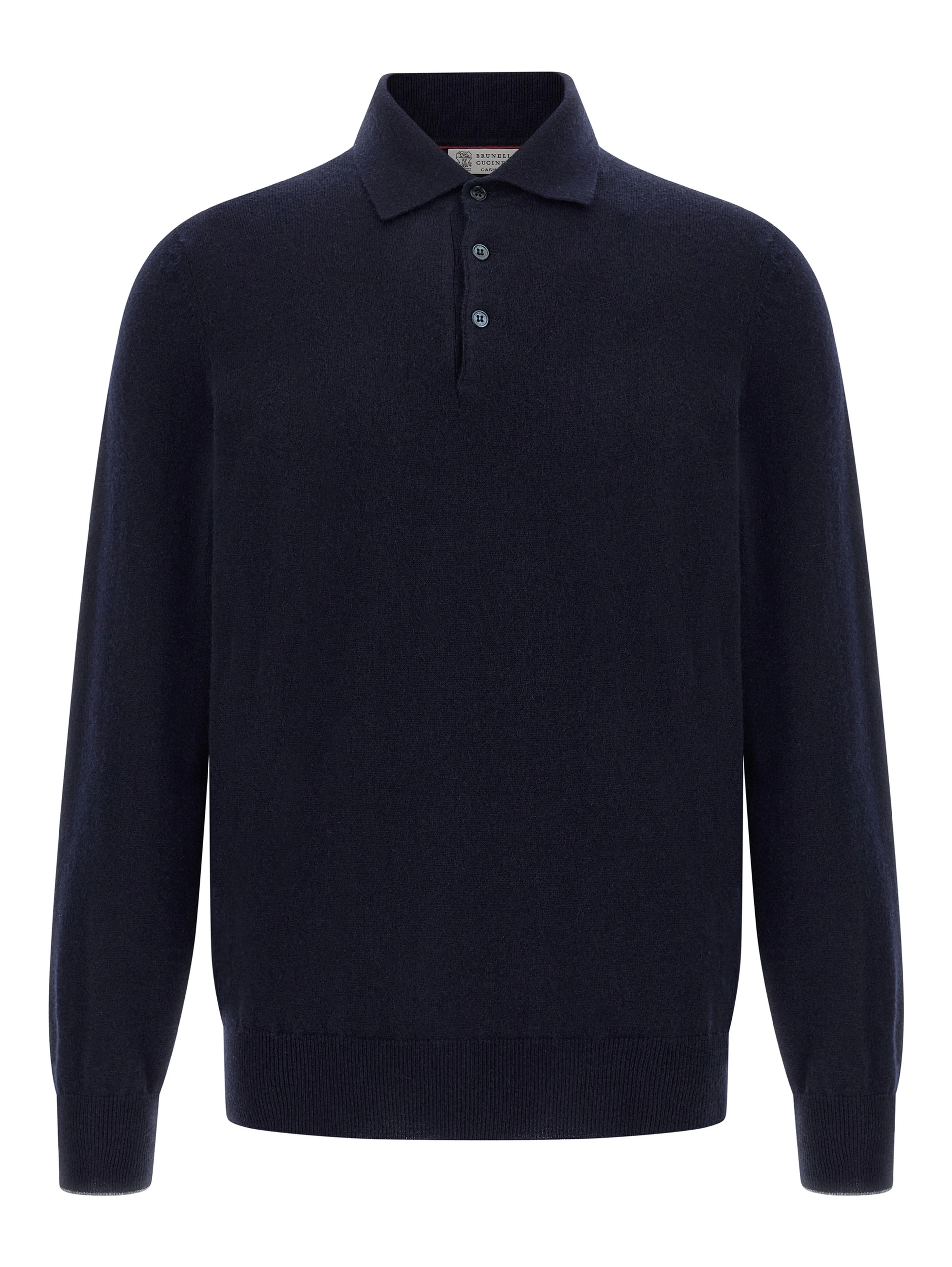 Blue Cashmere Polo Shirt