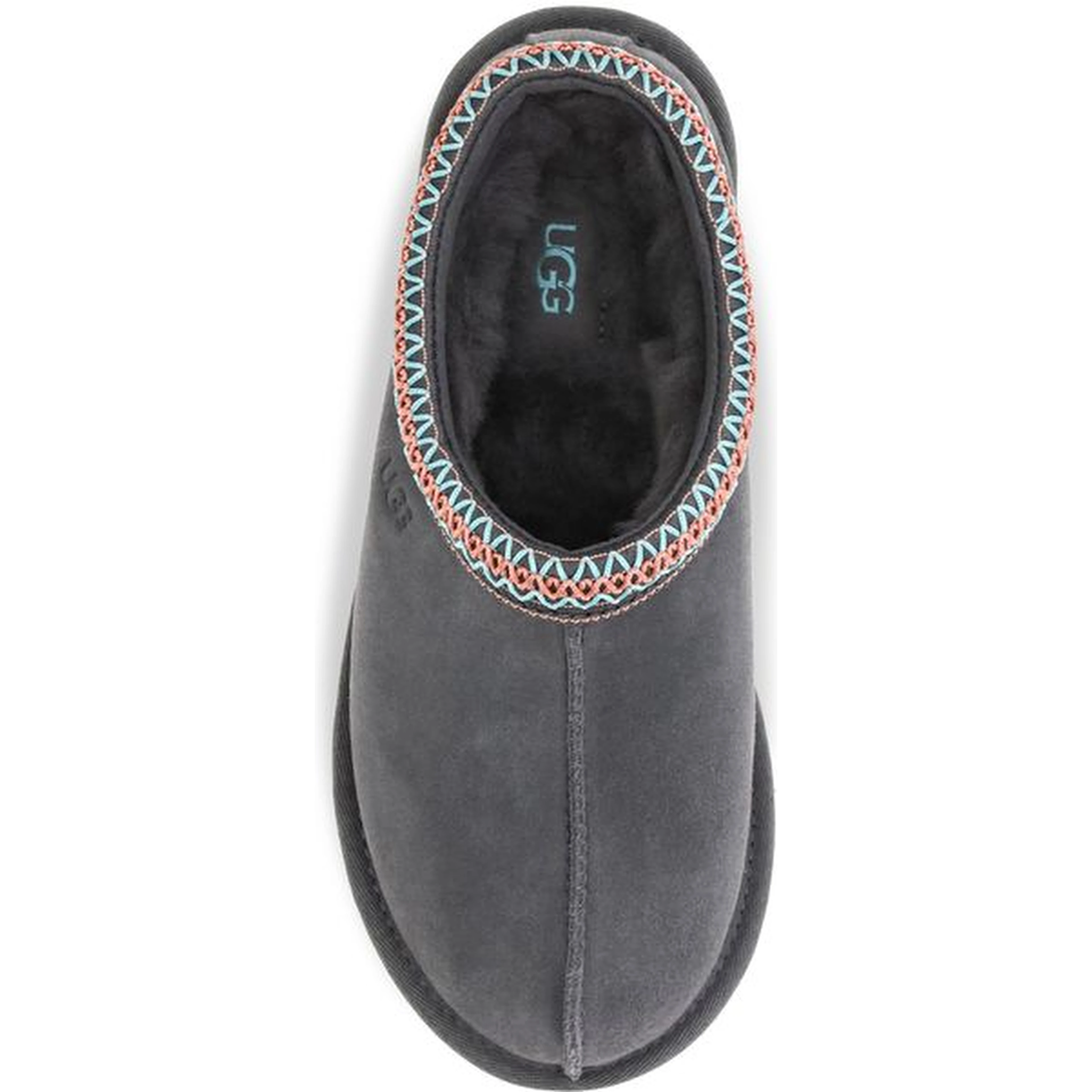 Gray Leather Mules