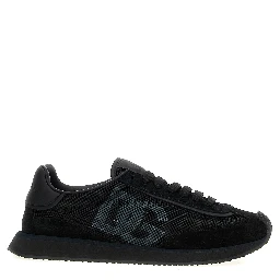 Black Calfskin Athletic Sneakers