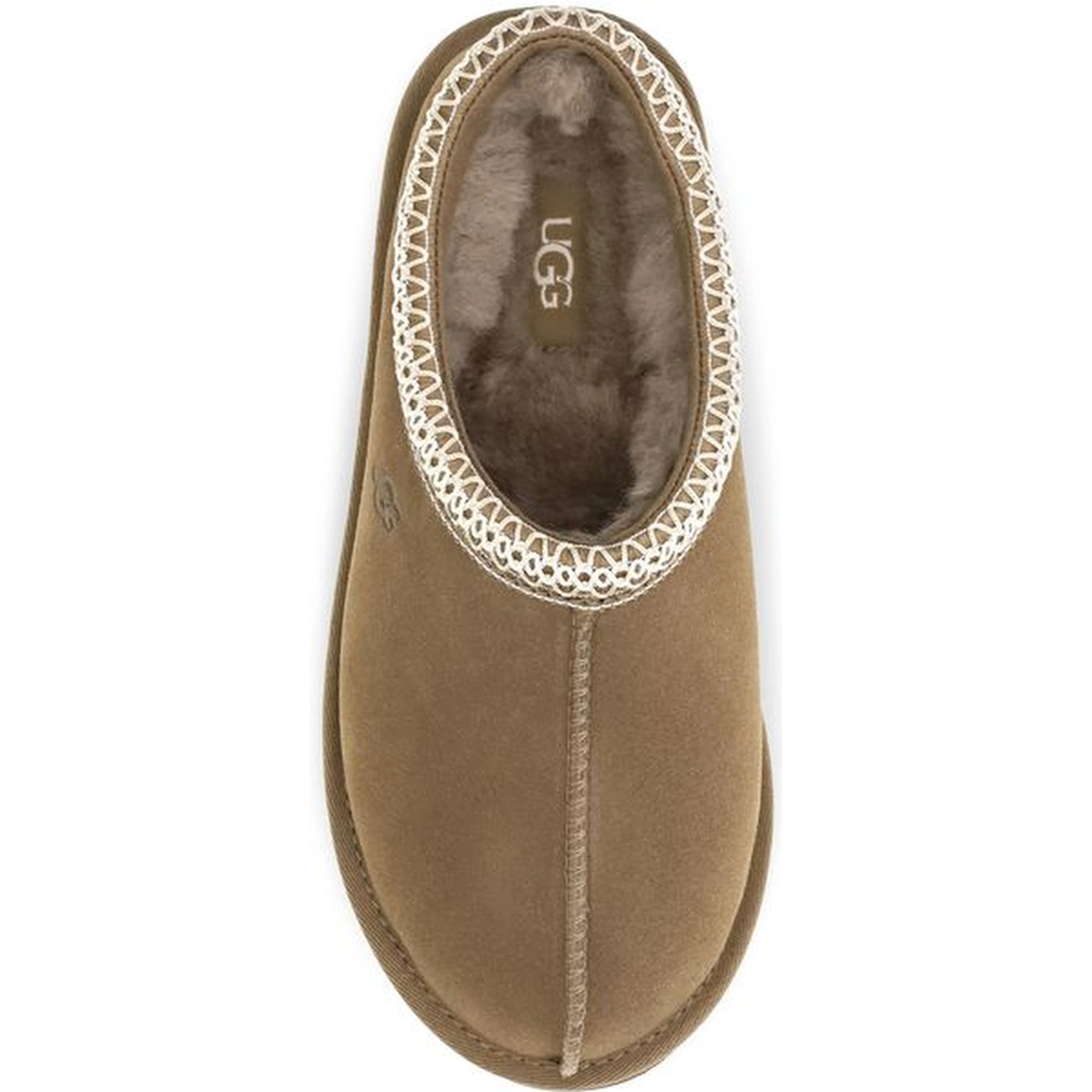 Beige Leather Mules