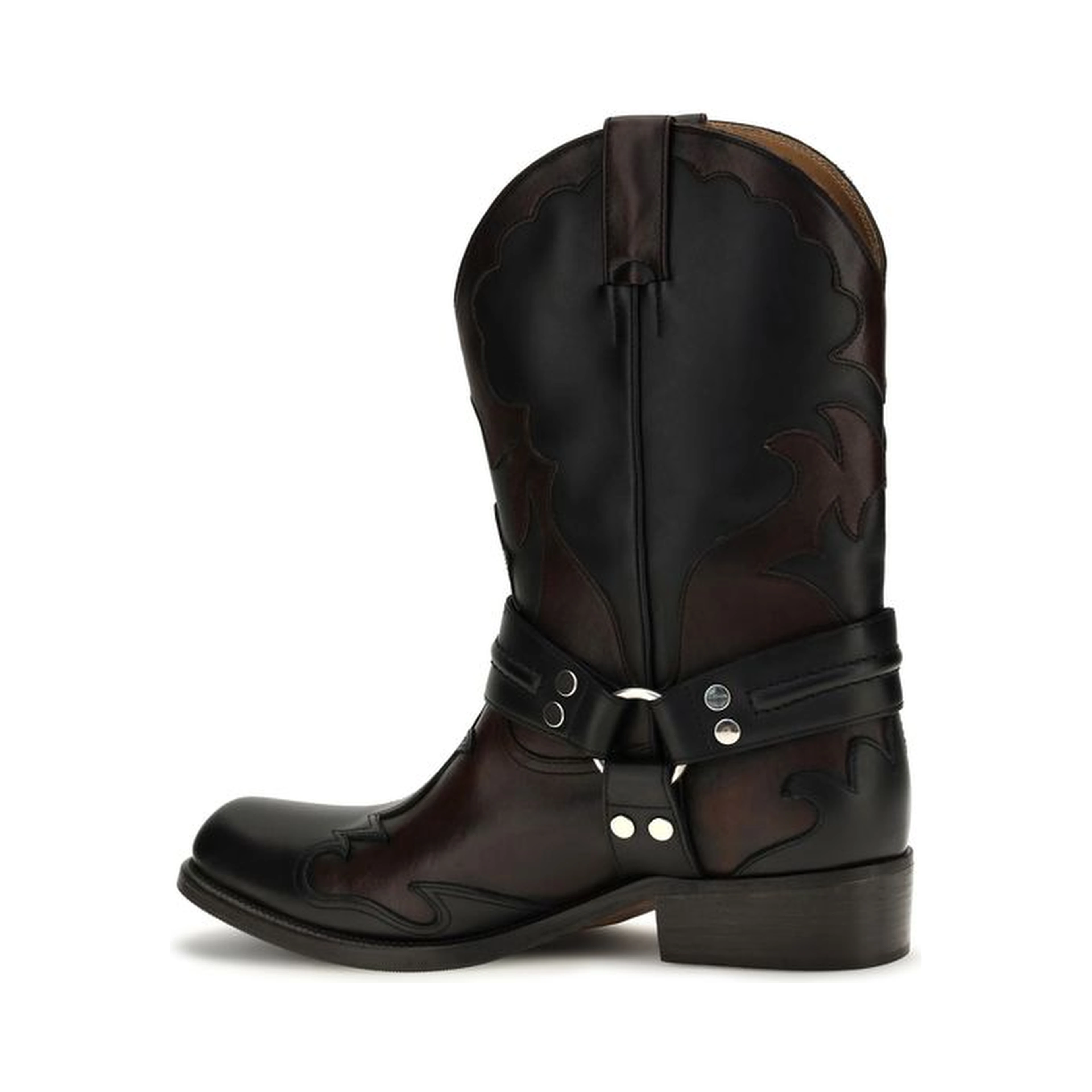 Black Calf Leather Bos Taurus Boots