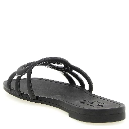 Black Rubber Slides