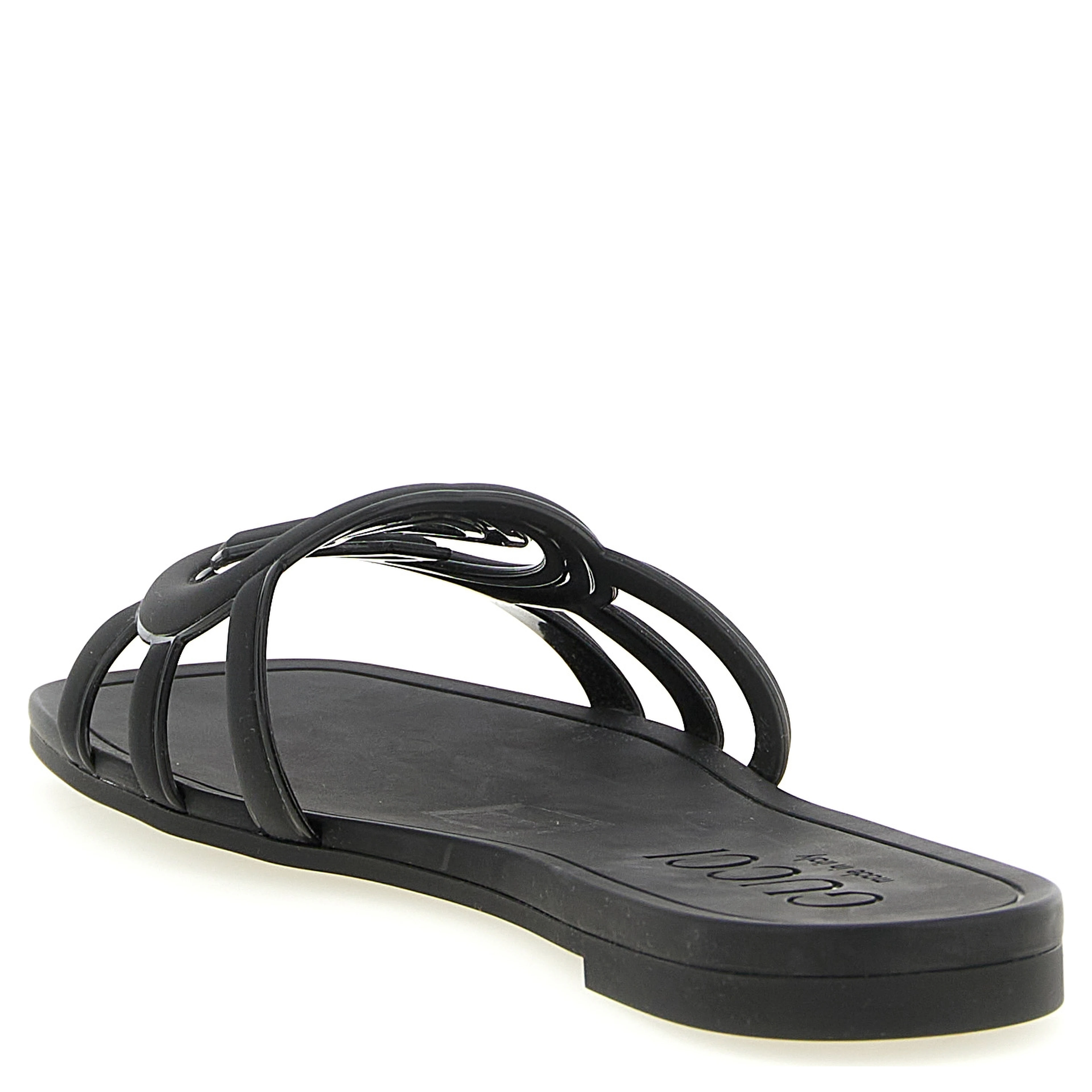 Black Rubber Slides