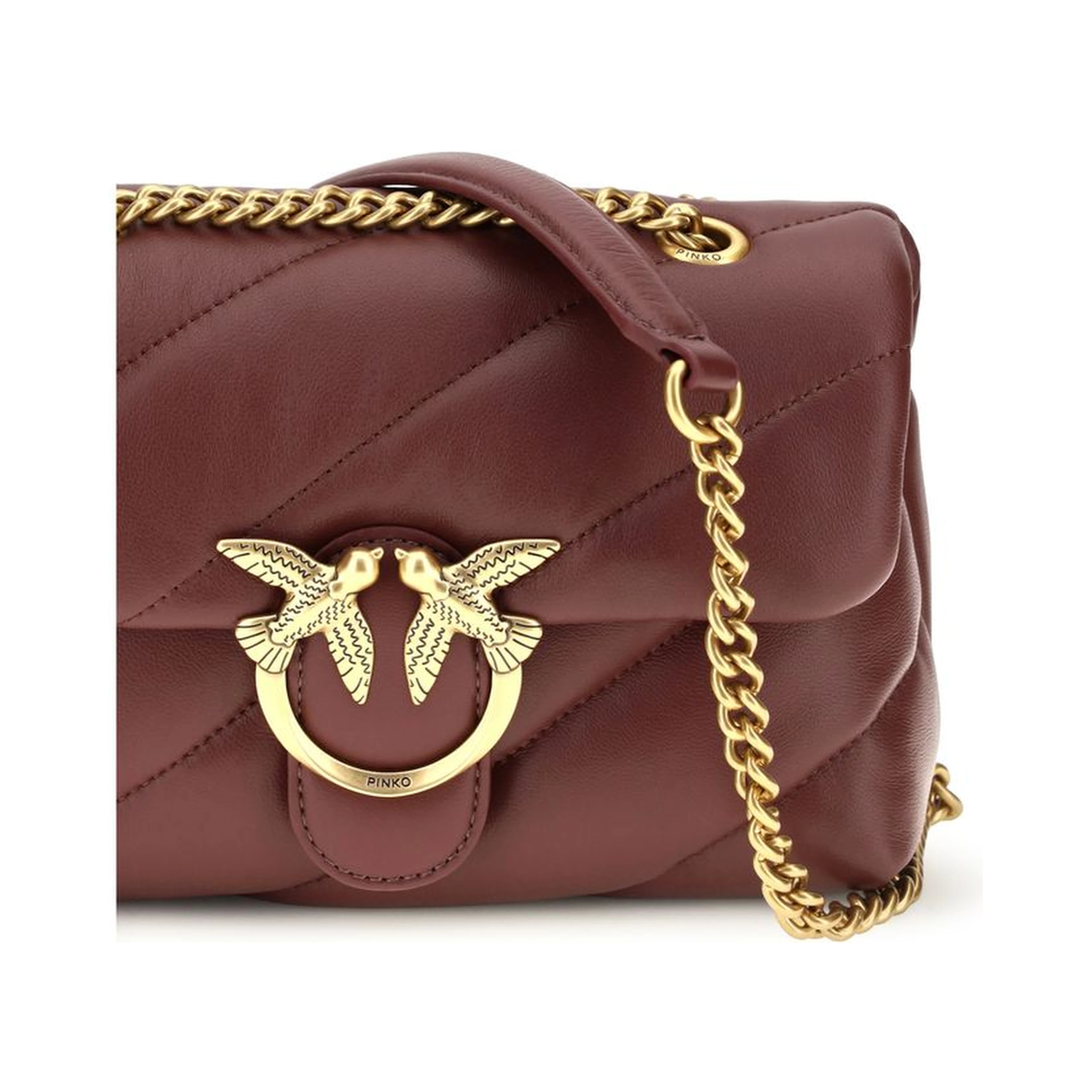 Bordeaux Calf Leather Bos Taurus Shoulder Bag
