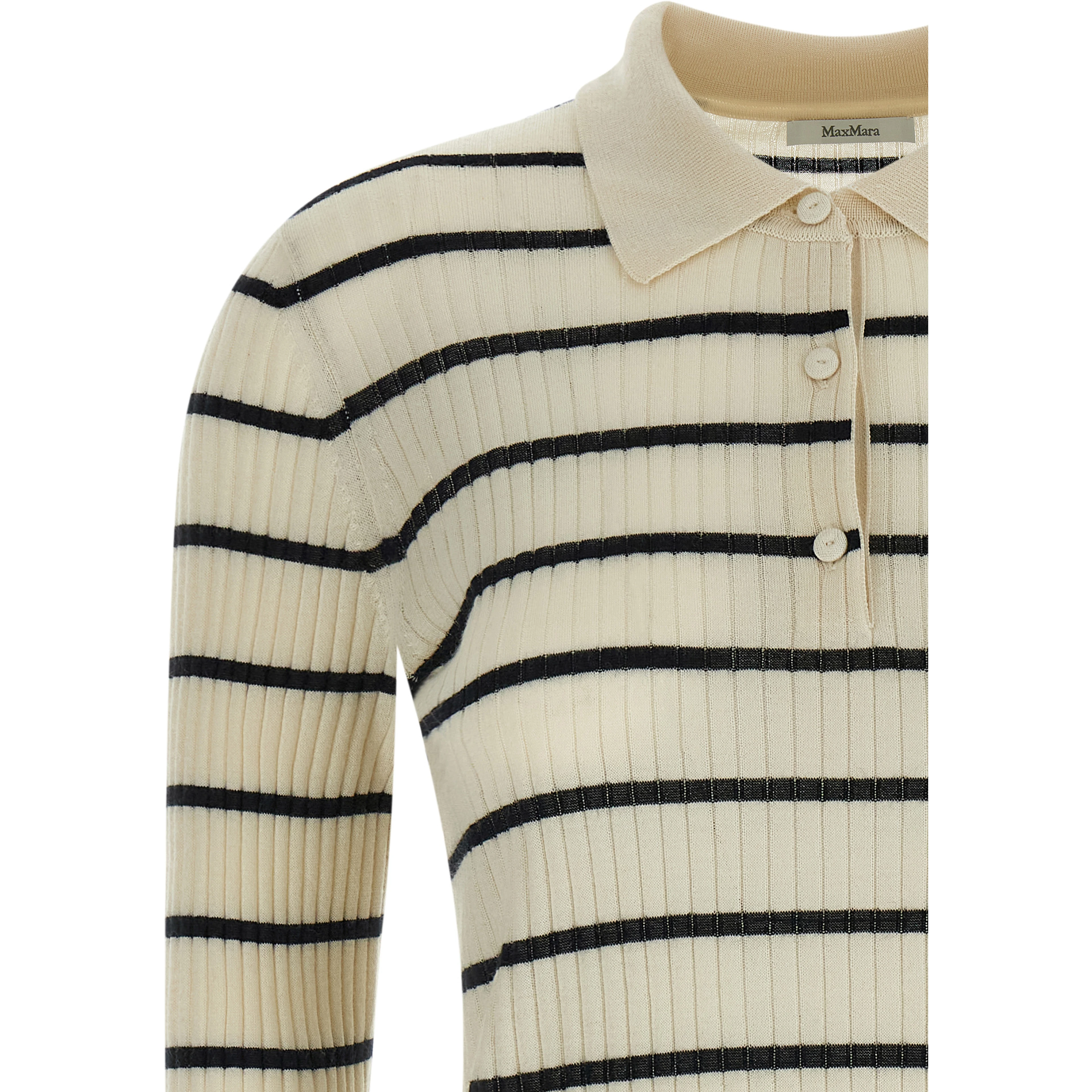 Blue Cashmere Polo Shirt