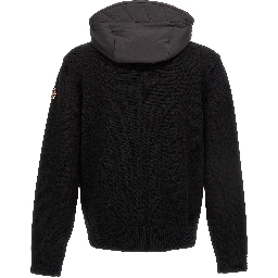 Black Polyamide Cardigan