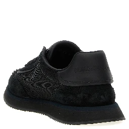 Black Calfskin Athletic Sneakers