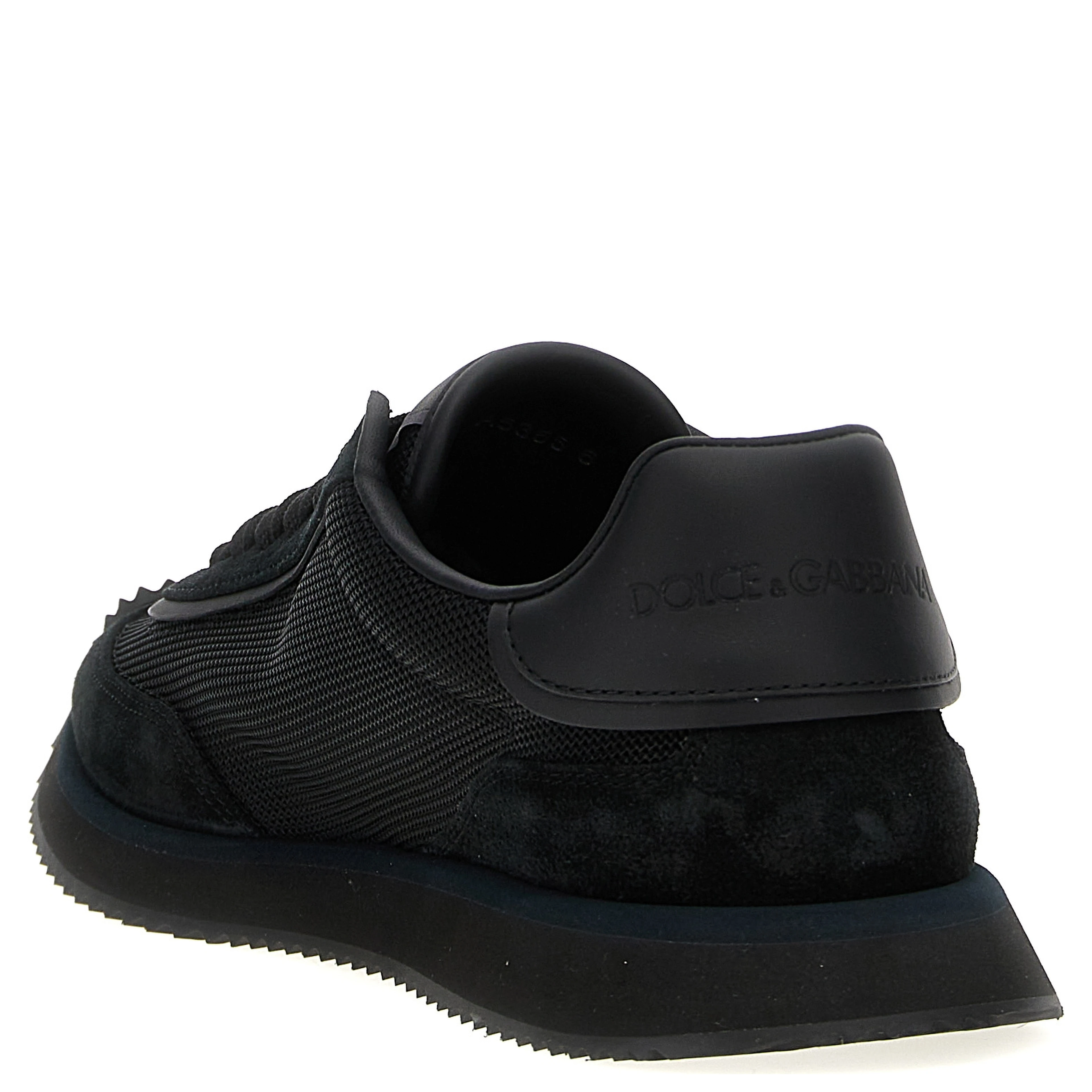 Black Calfskin Athletic Sneakers