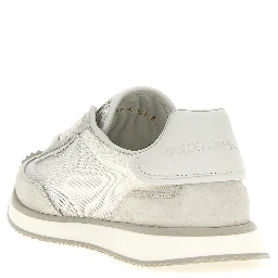 Gray Calfskin Low Top Sneakers