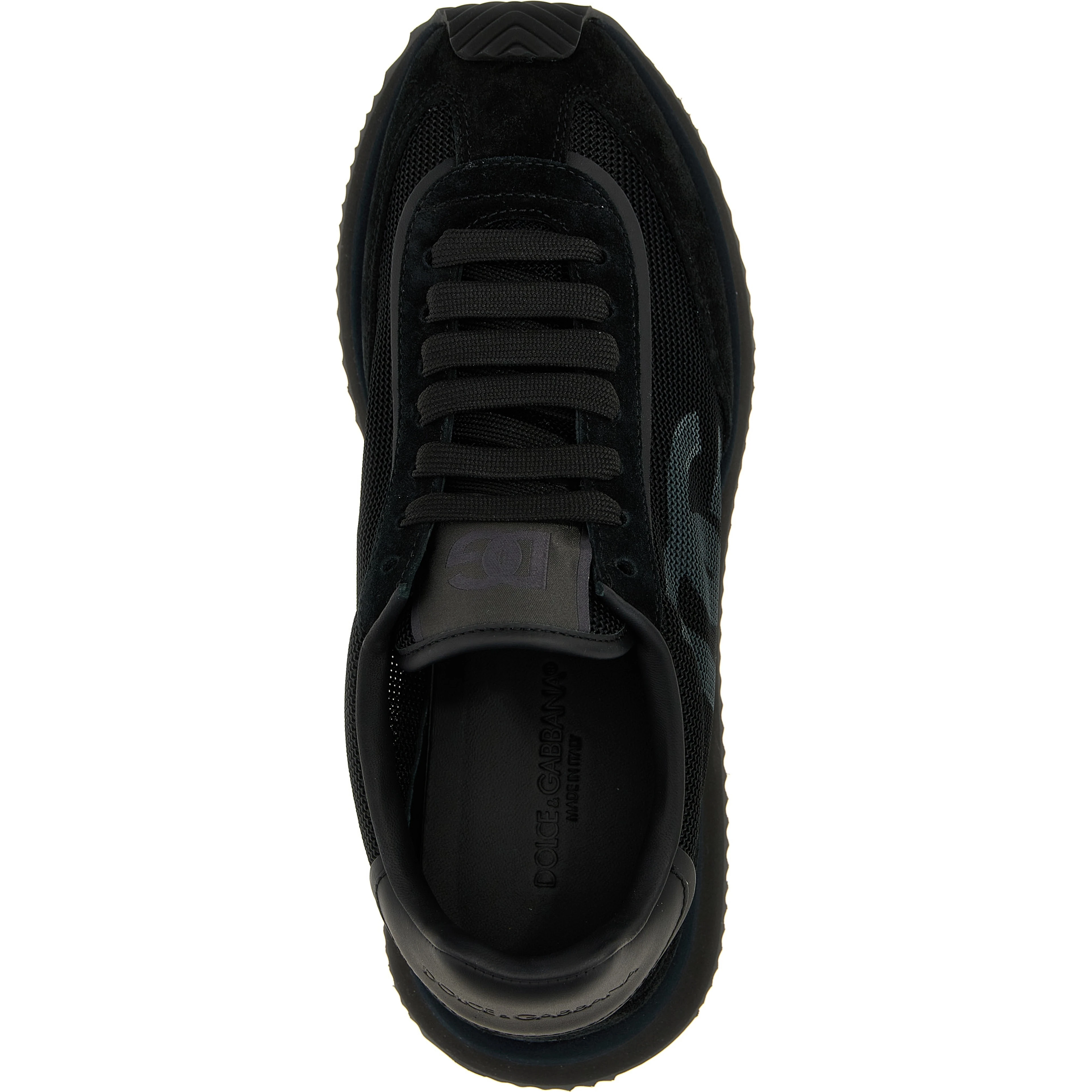 Black Calfskin Athletic Sneakers
