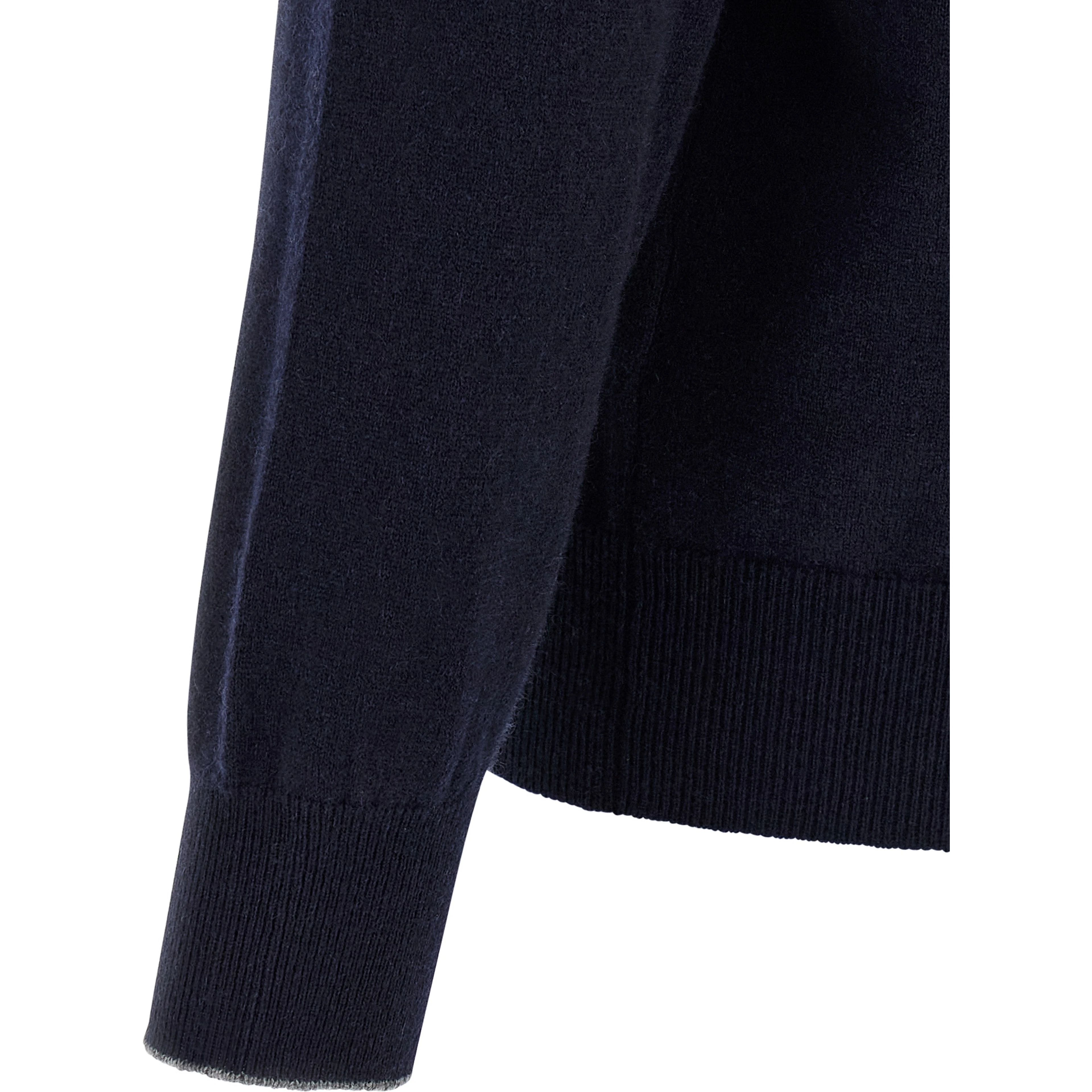 Blue Cashmere Polo Shirt