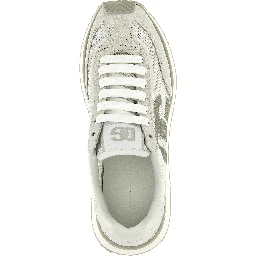 Gray Calfskin Low Top Sneakers