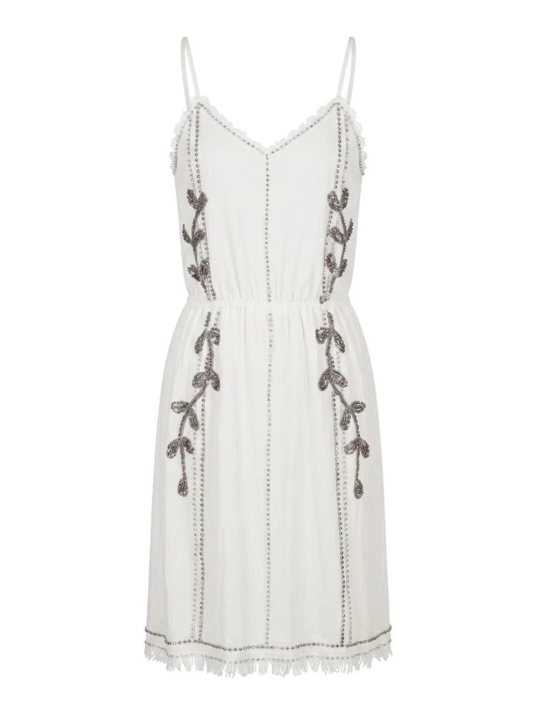 White Cotton Women Dress