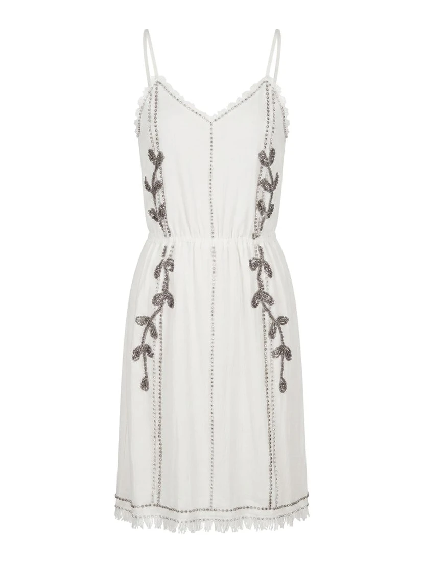 White Cotton Women Dress