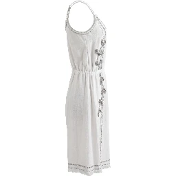 White Cotton Women Dress