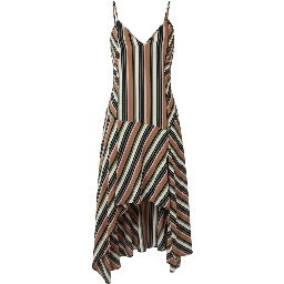 Brown Viscose Women Dress